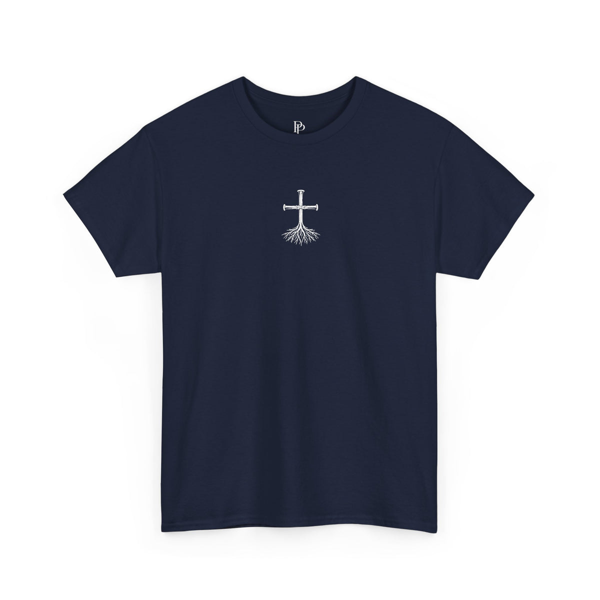 Rooted Cross Tee — Center Chest