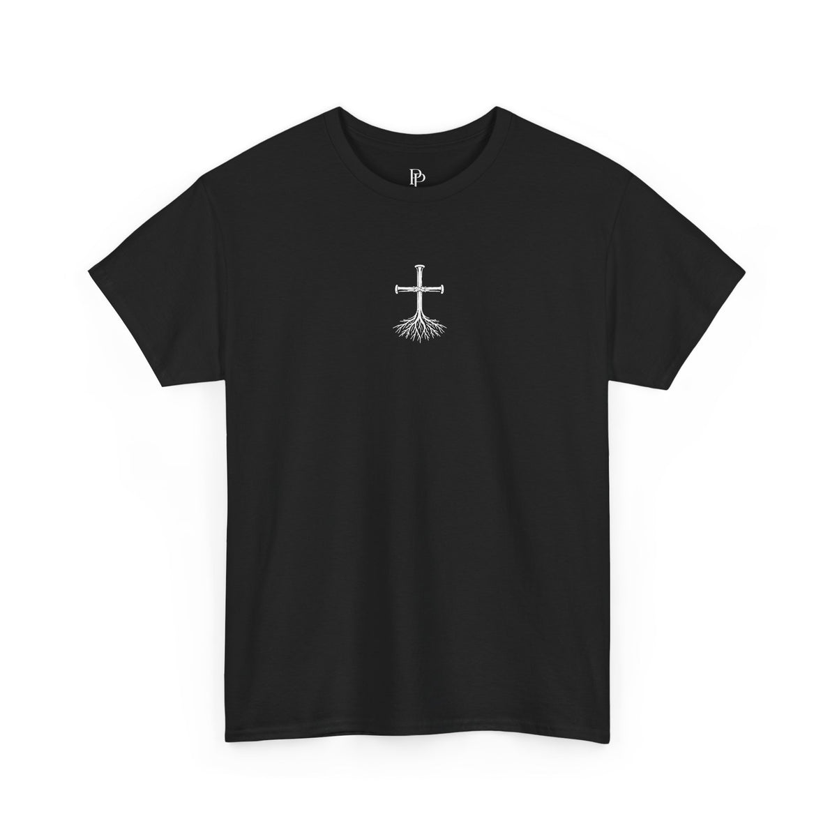 Rooted Cross Tee — Center Chest