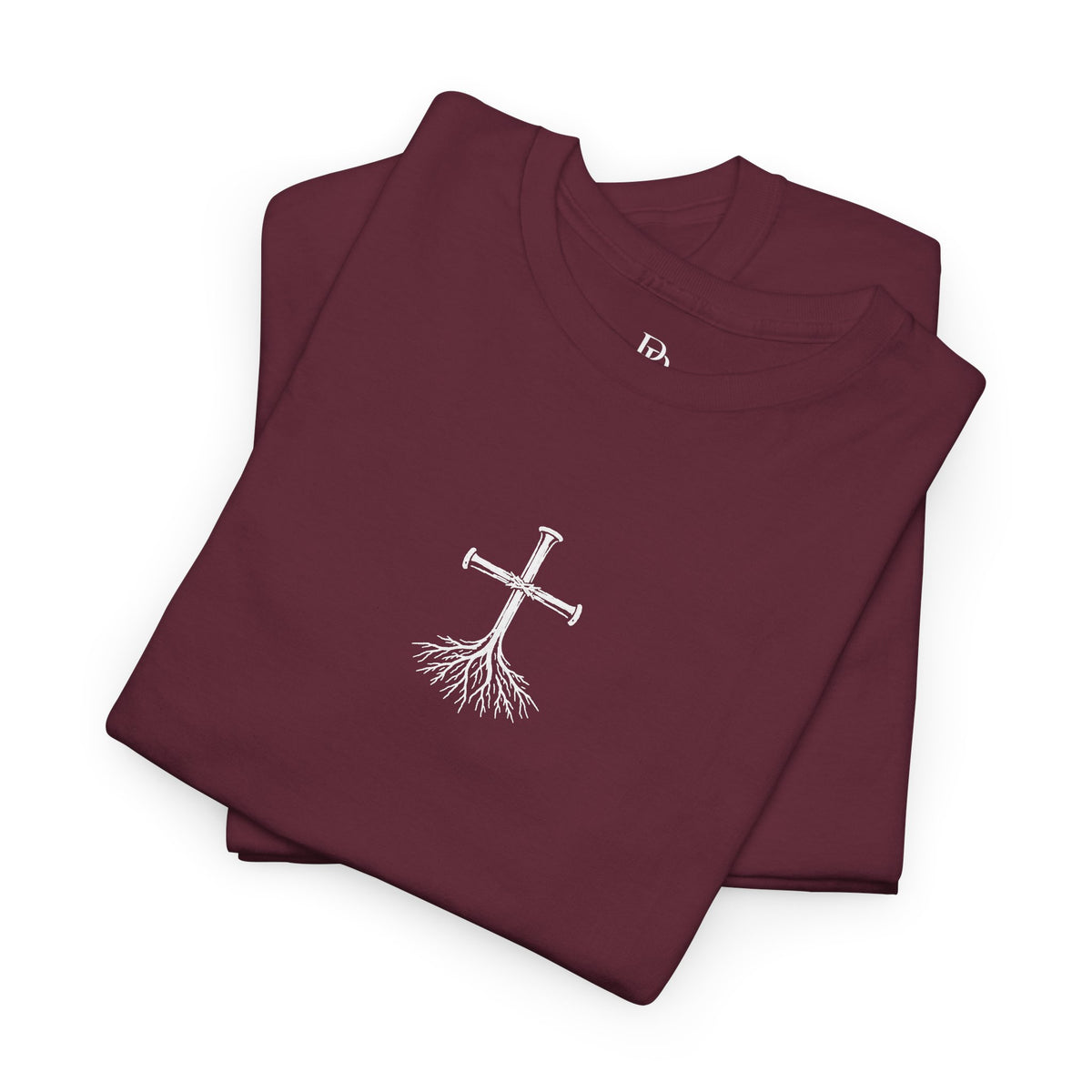 Rooted Cross Tee — Center Chest
