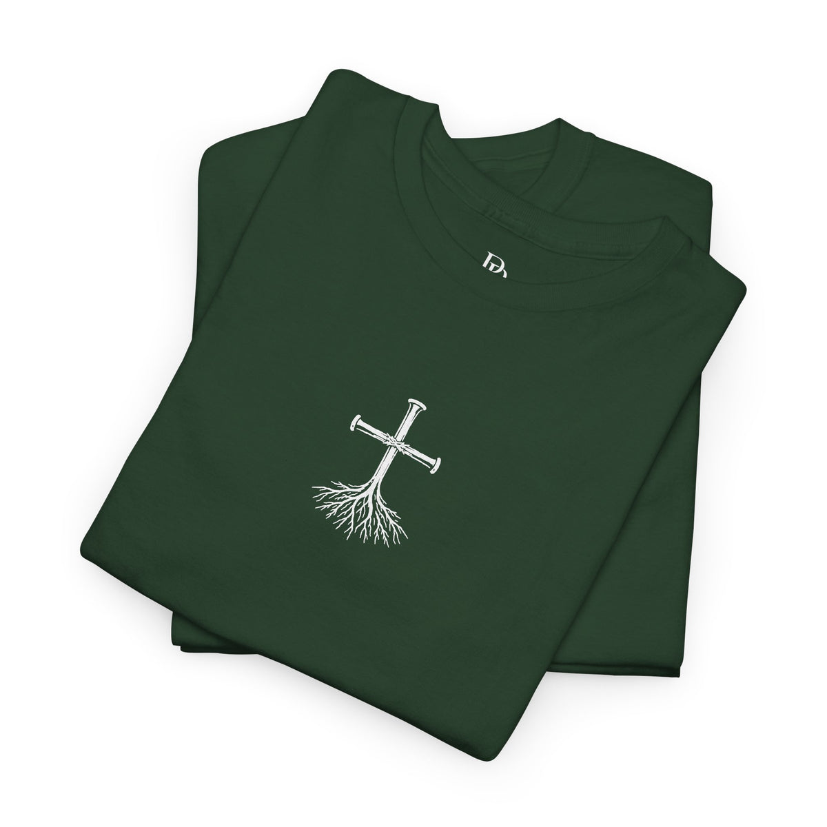 Rooted Cross Tee — Center Chest