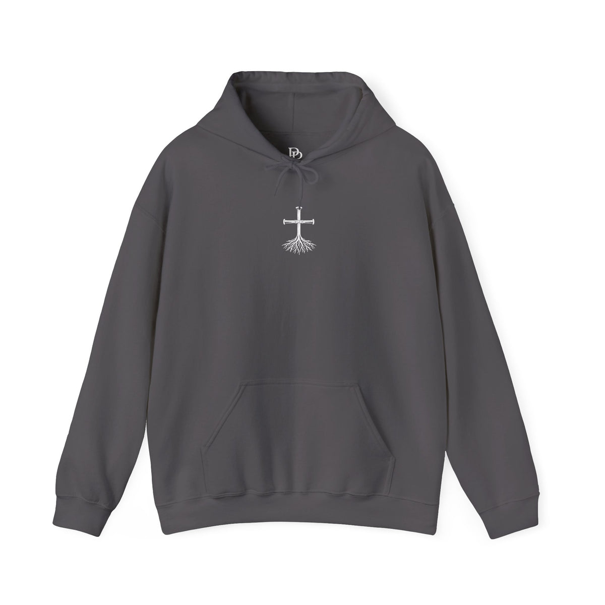 Rooted Cross Hoodie — Center Chest