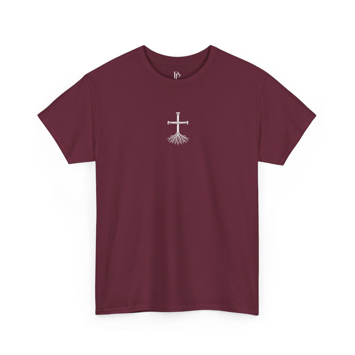 Rooted Cross Tee — Center Chest