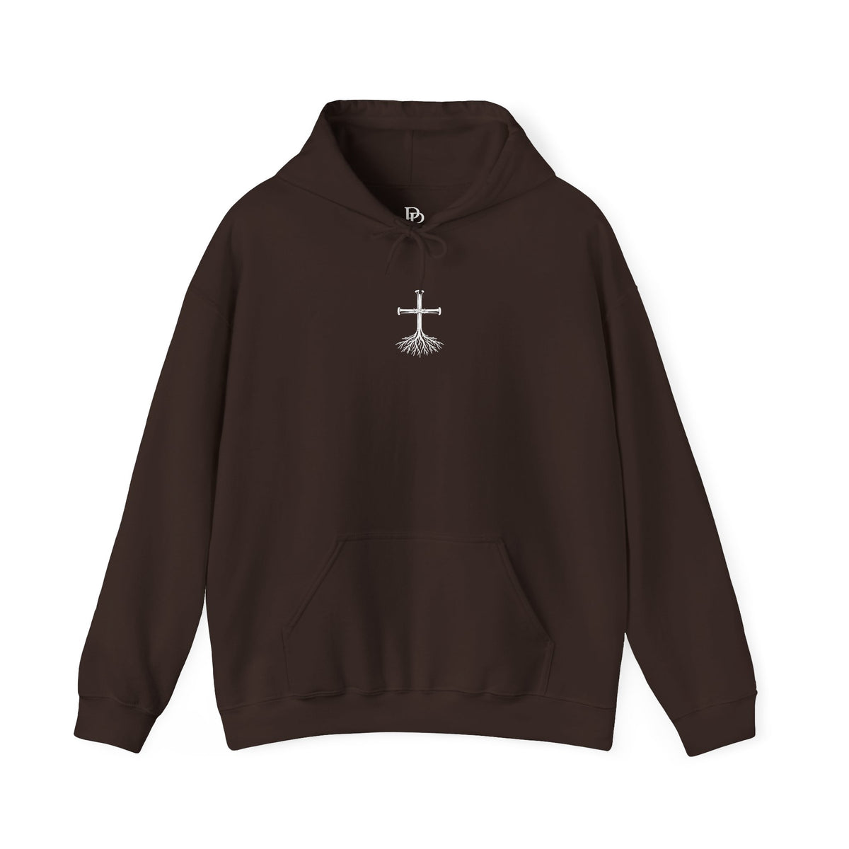 Rooted Cross Hoodie — Center Chest