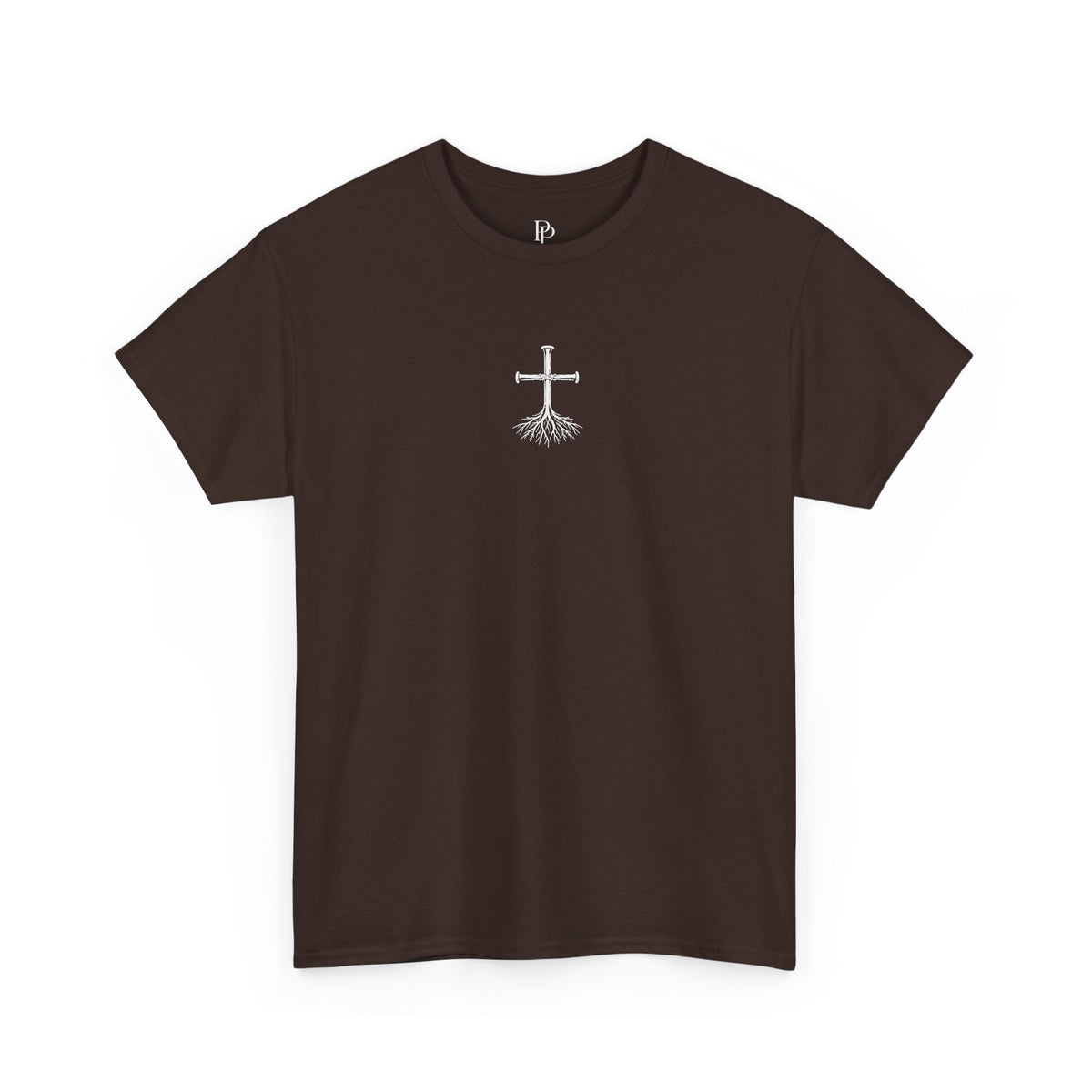 Rooted Cross Tee — Center Chest