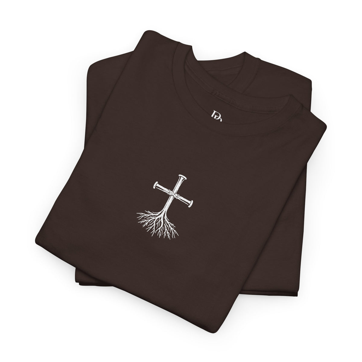 Rooted Cross Tee — Center Chest