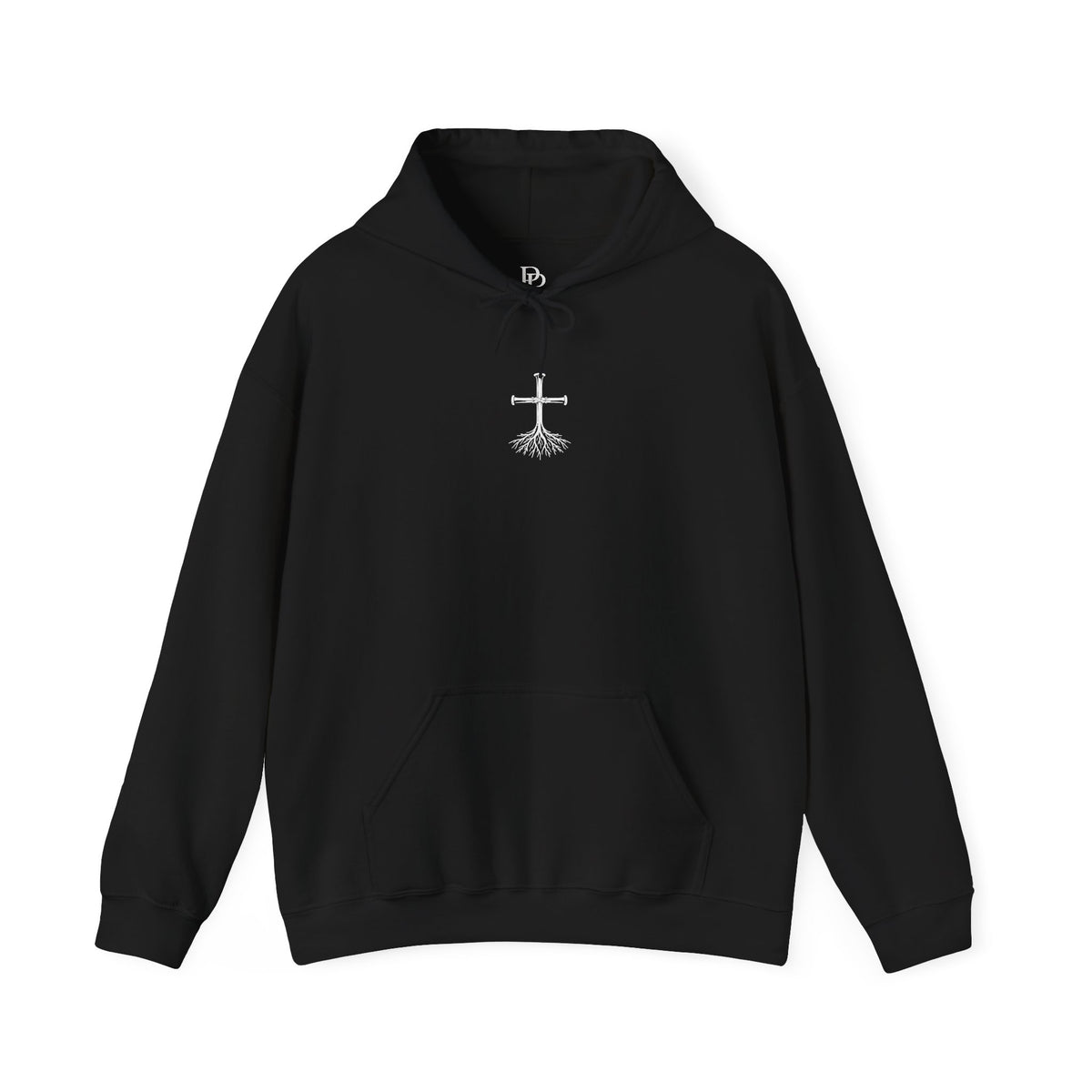 Rooted Cross Hoodie — Center Chest