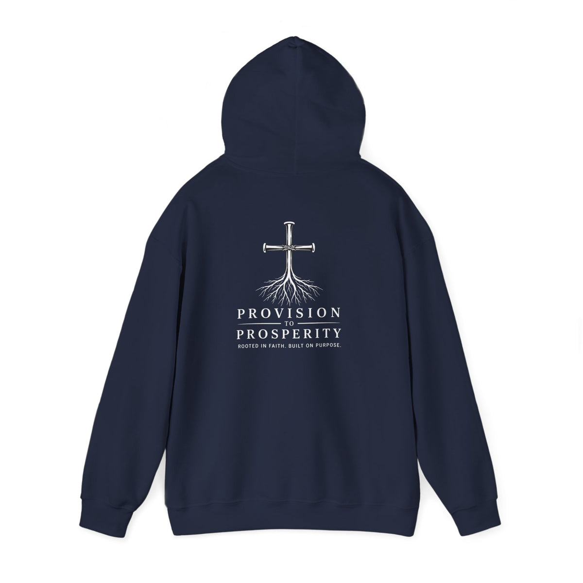 Rooted in Faith Hoodie — Navy Edition