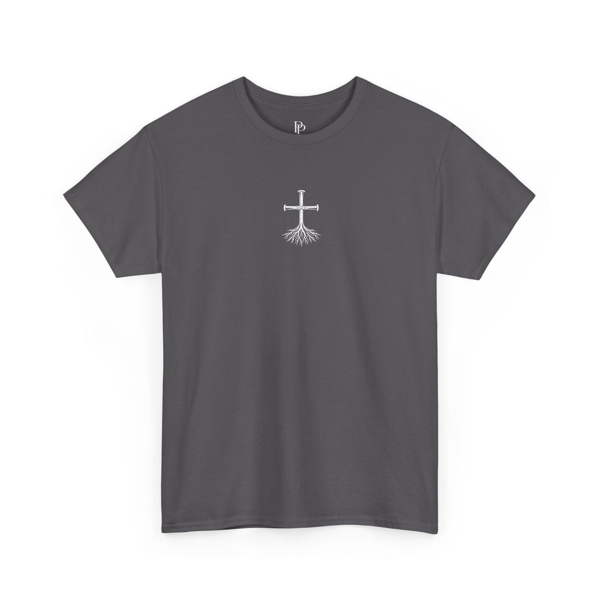 Rooted Cross Tee — Center Chest