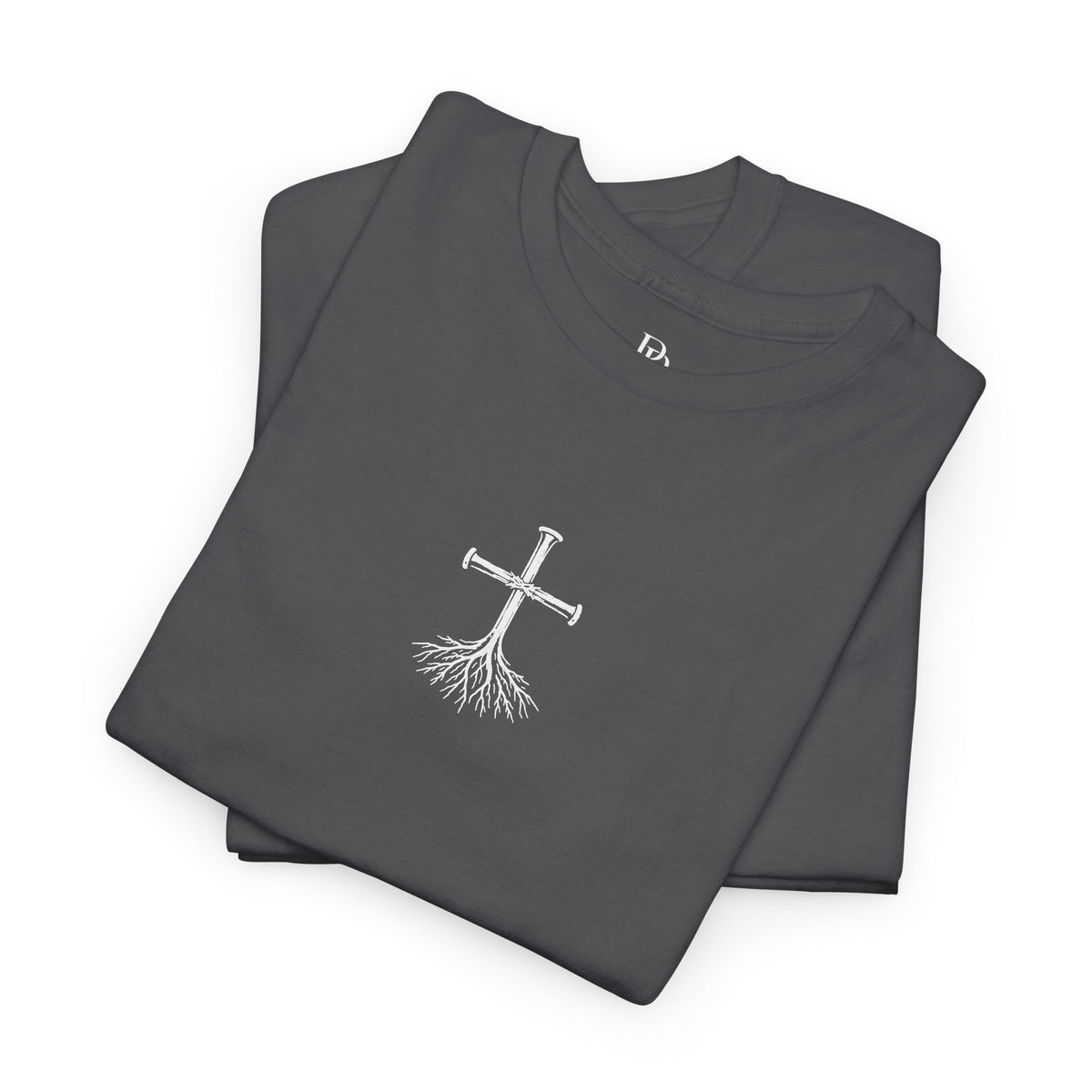 Rooted Cross Tee — Center Chest
