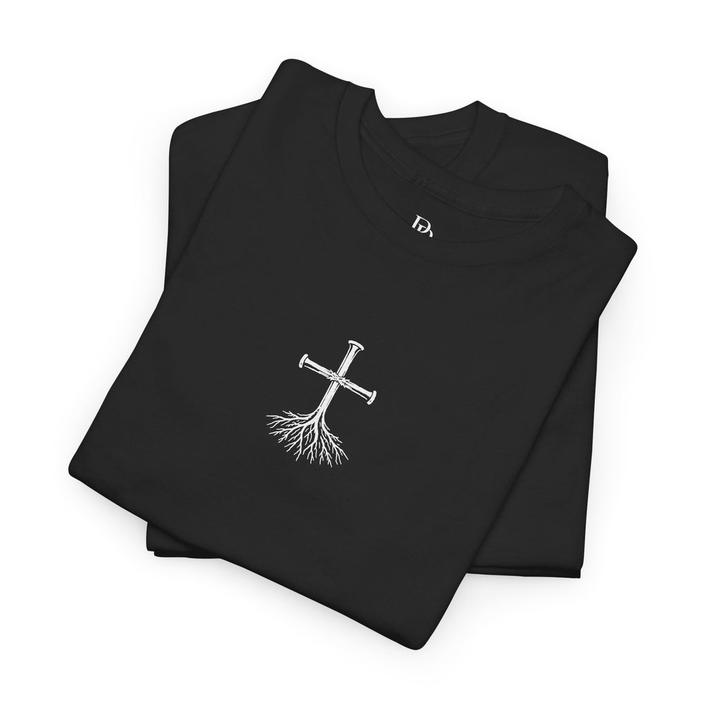 Rooted Cross Tee — Center Chest